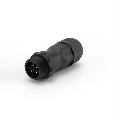 黒いパネルの台紙の電子防水コネクターIp67 2 Pinのナイロン